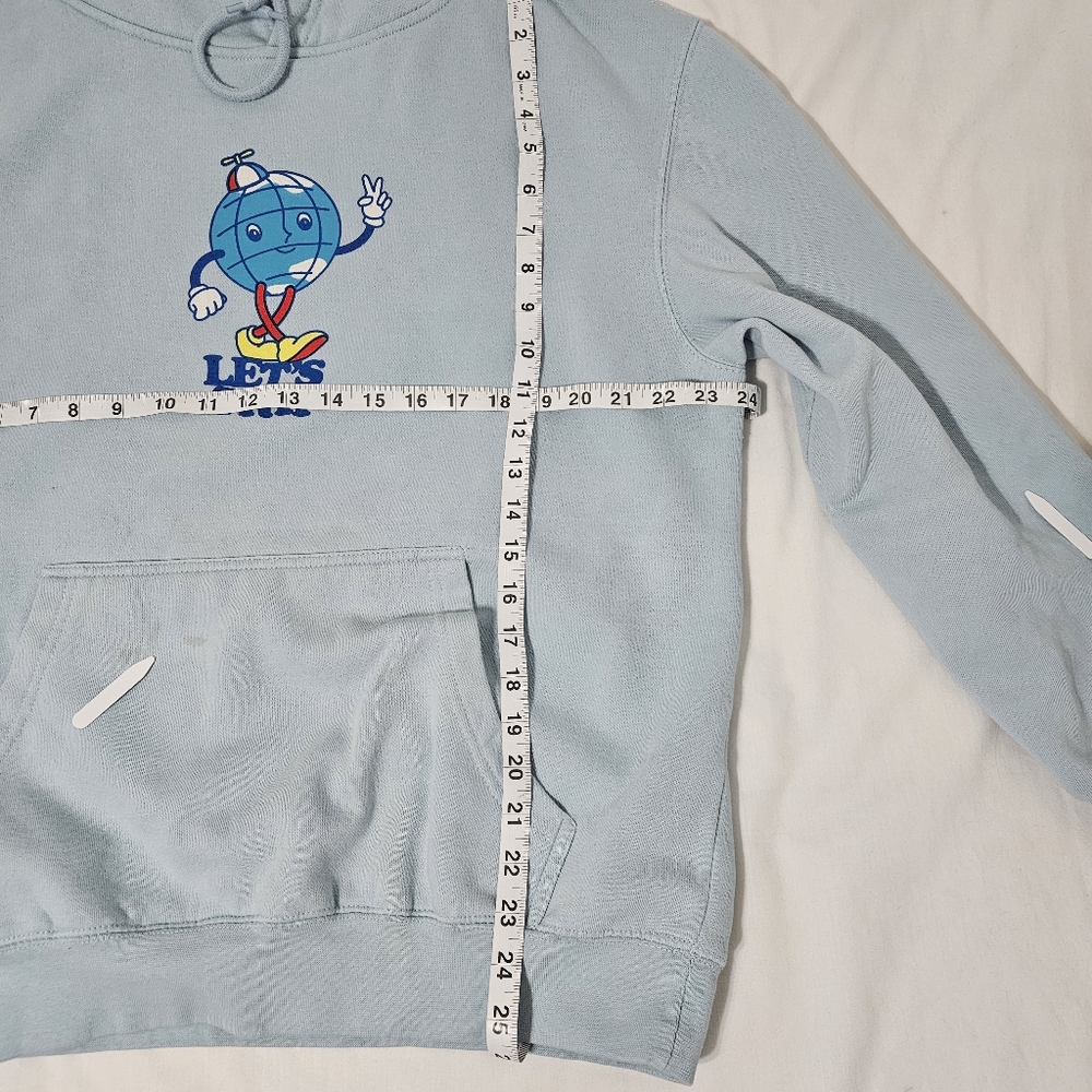 Sturiolo “Let’s Trip” Graphic Hoodie Light Blue Size Large Merch - Picture 6 of 10